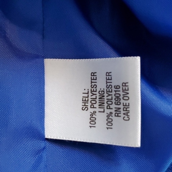 Studio Works- Womens Royal blue Blazer Suit Coat Silver Hardware Sz.12 - Picture 5 of 6